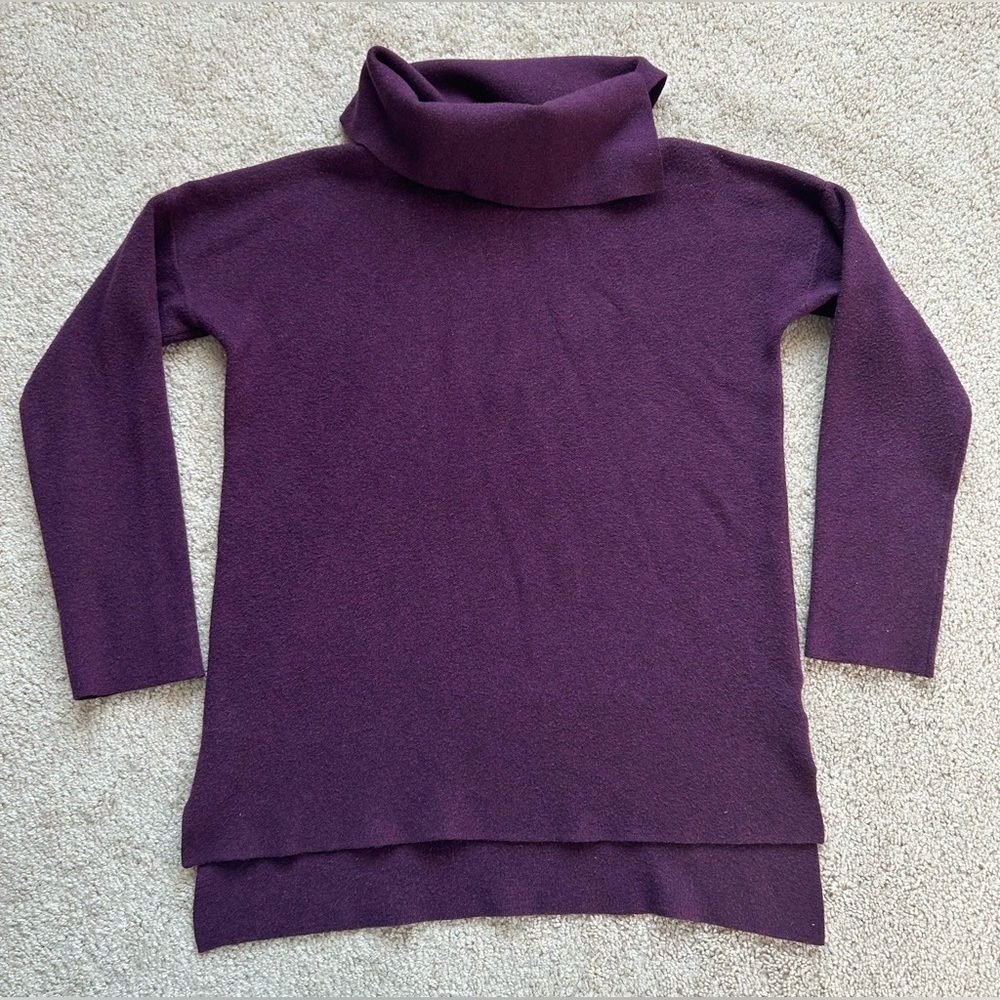 Max Studio Purple Turtleneck Sweater